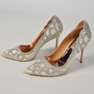 Rouge Bagdley Mischka Shoes Wedding  8.5 worn once